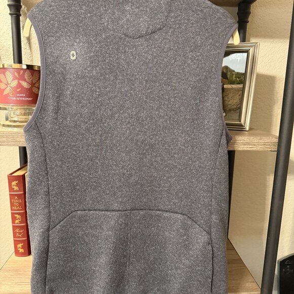 FIGS On-shift Sweater Knit Vest - Heather Dark Charcoal -Medium - Picture 6 of 8